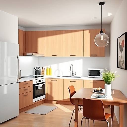 Cuisine de l'Appartement Le Calendal : entièrement équipée avec des appareils modernes.